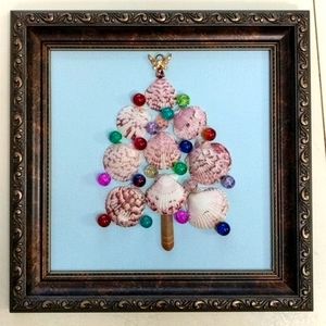 Shell Christmas Tree Artisan Handmade!